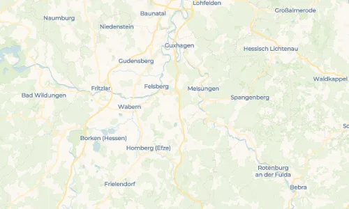 Regenradar-Vorschau: aktuelle Niederschläge in Hilgershausen und Umgebung