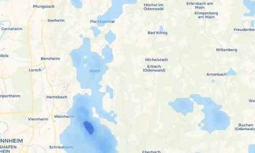 Regenradar Vorschaubild - Aktuelle Niederschläge in Hiltersklingen und Umgebung