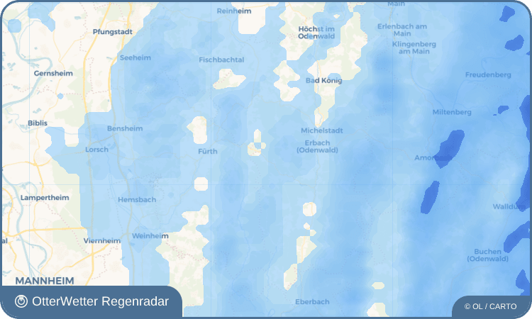 OtterWetter Regenradar-Widget Hiltersklingen