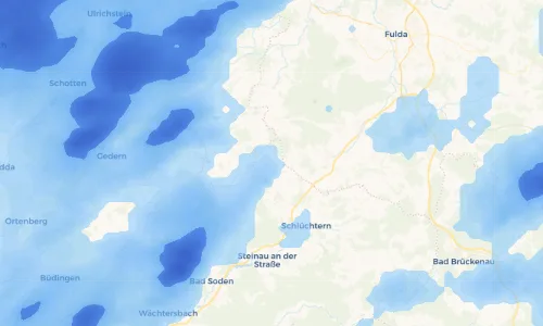 Regenradar Vorschaubild - Aktuelle Niederschläge in Hintersteinau und Umgebung