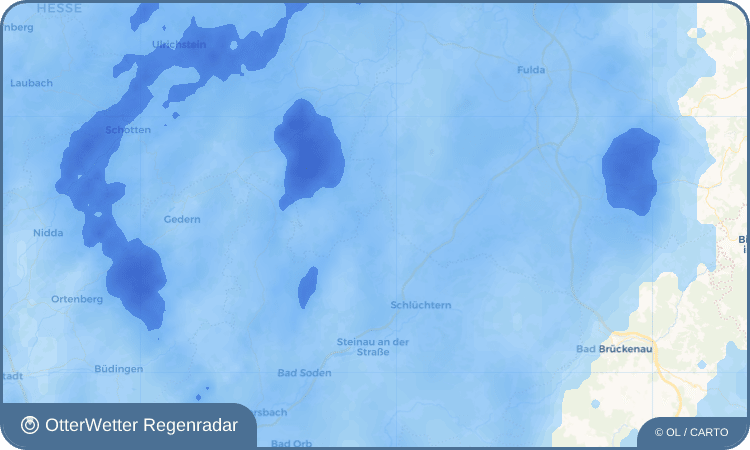 Widget-Vorschau für Hintersteinau Wetter-Widget-Vorschau mit Vorhersagedaten für Hintersteinau