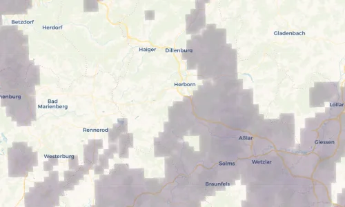 Regenradar Vorschaubild - Aktuelle Niederschläge in Hirschberg und Umgebung