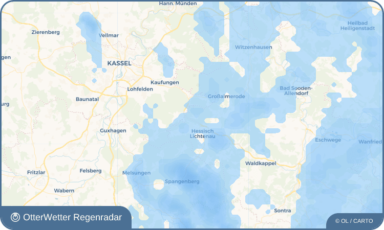 OtterWetter Regenradar-Widget Hirschhagen