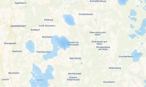 Regenradar Vorschaubild - Aktuelle Niederschläge in Höchst im Odenwald und Umgebung