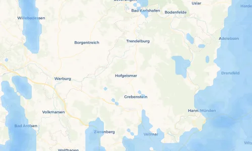 Regenradar Vorschaubild - Aktuelle Niederschläge in Hofgeismar und Umgebung