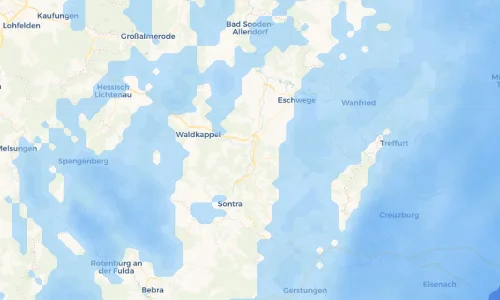 Regenradar Vorschaubild - Aktuelle Niederschläge in Hoheneiche und Umgebung