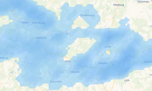 Regenradar Vorschaubild - Aktuelle Niederschläge in Hohensolms und Umgebung
