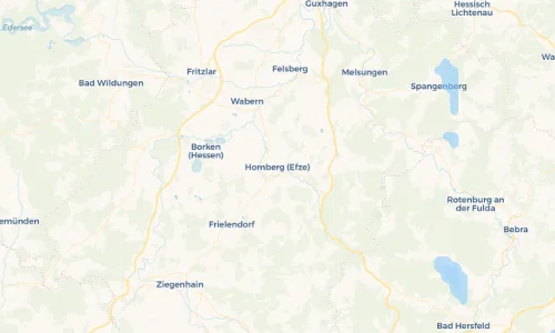 Regenradar Vorschaubild - Aktuelle Niederschläge in Homberg (Efze) und Umgebung