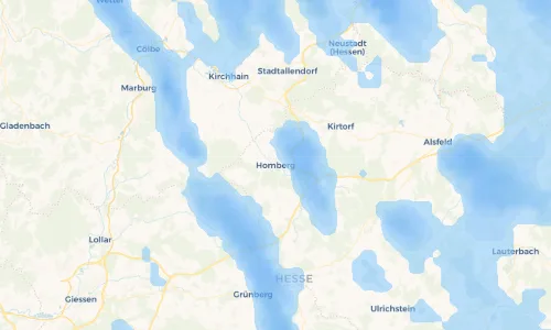 Regenradar Vorschaubild - Aktuelle Niederschläge in Homberg und Umgebung