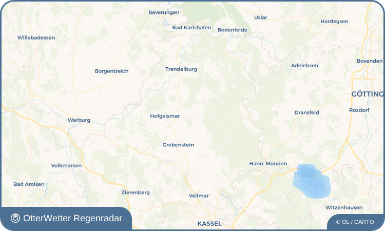 OtterWetter Regenradar-Widget Hombressen