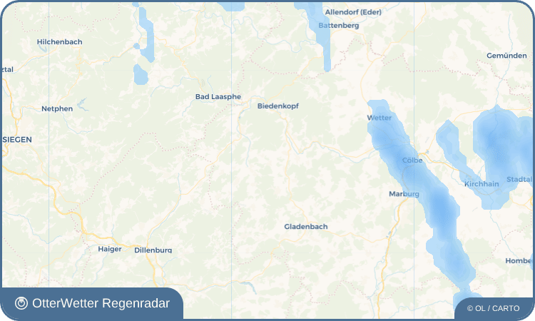 OtterWetter Regenradar-Widget Hommertshausen