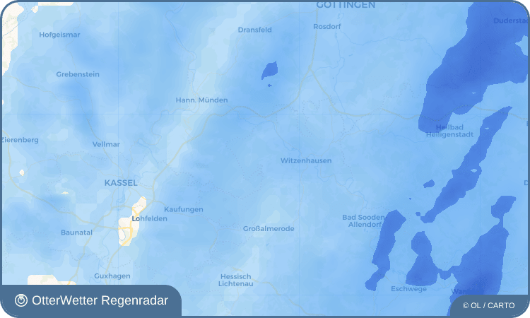 OtterWetter Regenradar-Widget Hubenrode