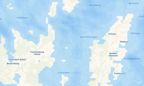Regenradar Vorschaubild - Aktuelle Niederschläge in Hüddingen und Umgebung