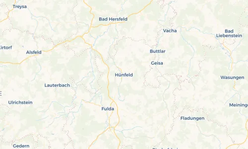 Regenradar Vorschaubild - Aktuelle Niederschläge in Hünfeld und Umgebung