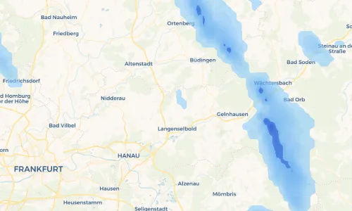 Regenradar Vorschaubild - Aktuelle Niederschläge in Hüttengesäß und Umgebung