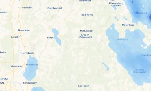 Regenradar-Vorschau: aktuelle Niederschläge in Hüttenthal und Umgebung