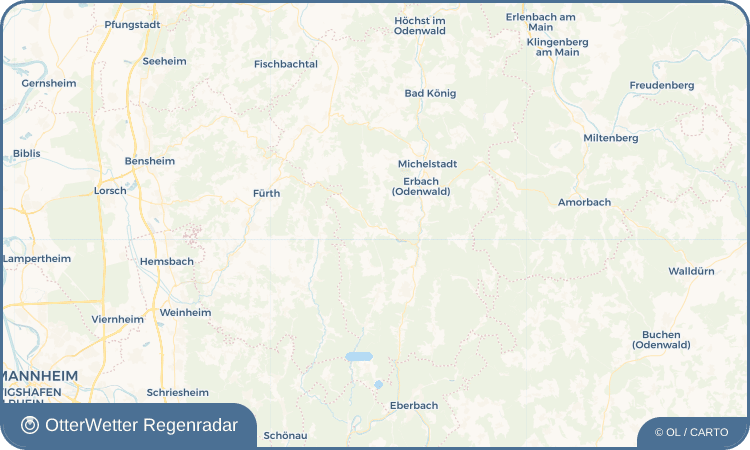 OtterWetter Regenradar-Widget Hüttenthal