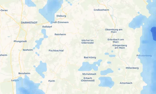 Regenradar Vorschaubild - Aktuelle Niederschläge in Hummetroth und Umgebung