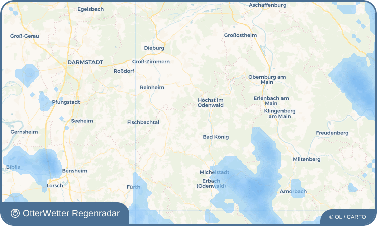 OtterWetter Regenradar-Widget Hummetroth