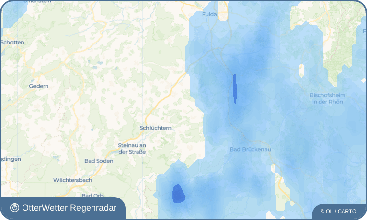 Widget-Vorschau für Hutten Wetter-Widget-Vorschau mit Vorhersagedaten für Hutten