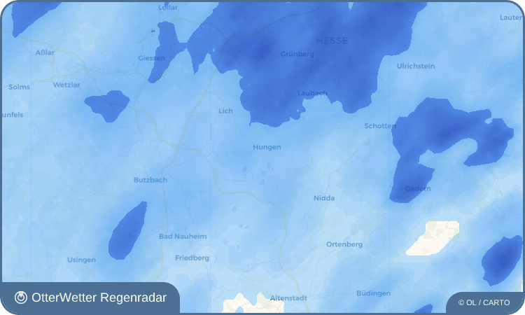 Widget-Vorschau für Inheiden Wetter-Widget-Vorschau mit Vorhersagedaten für Inheiden