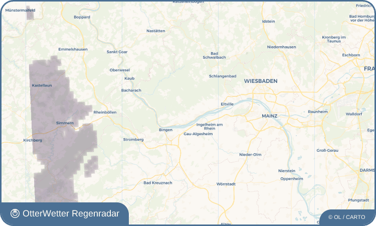 OtterWetter Regenradar-Widget Johannisberg