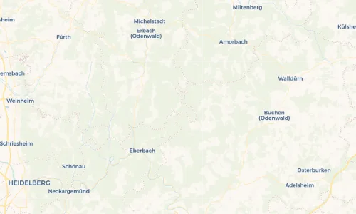 Regenradar-Vorschau: aktuelle Niederschläge in Kailbach und Umgebung