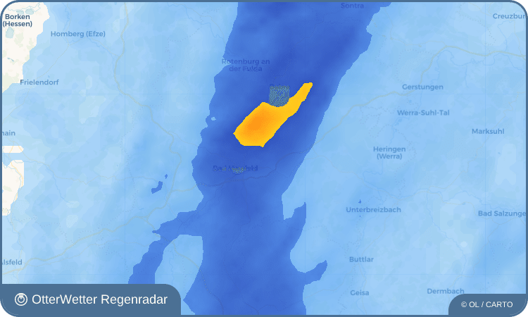 Widget-Vorschau für Kathus Wetter-Widget-Vorschau mit Vorhersagedaten für Kathus