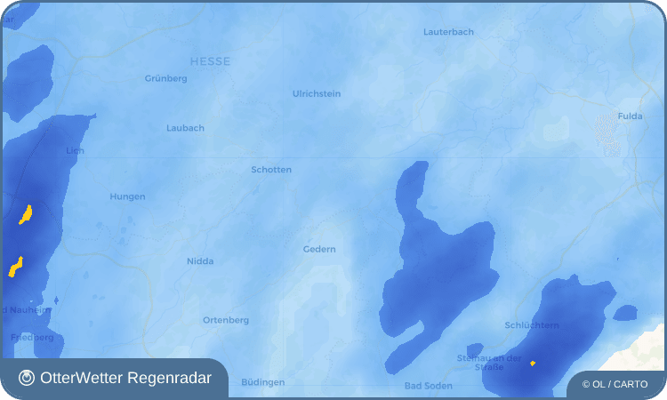 OtterWetter Regenradar-Widget Kaulstoß