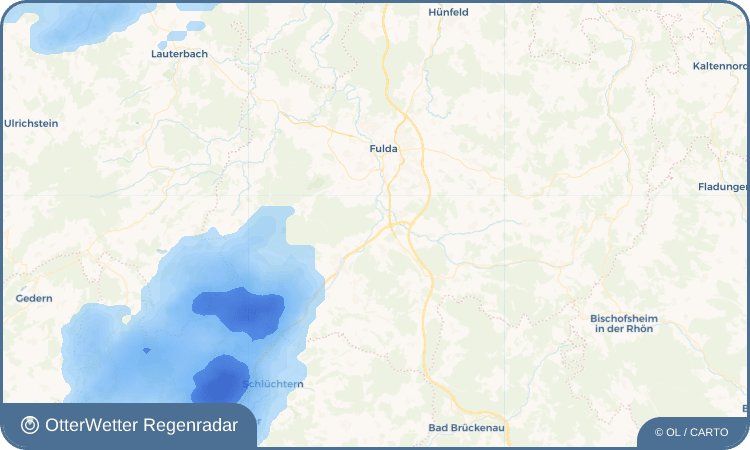OtterWetter Regenradar-Widget Kerzell