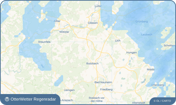OtterWetter Regenradar-Widget Kirch-Göns