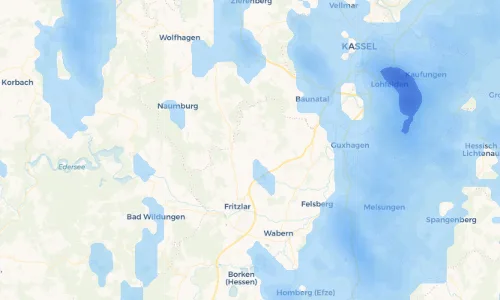 Regenradar Vorschaubild - Aktuelle Niederschläge in Kirchberg und Umgebung