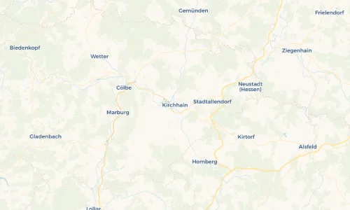 Regenradar Vorschaubild - Aktuelle Niederschläge in Kirchhain und Umgebung