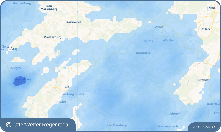 OtterWetter Regenradar-Widget Kirschhofen