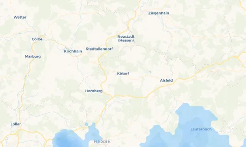 Regenradar Vorschaubild - Aktuelle Niederschläge in Kirtorf und Umgebung