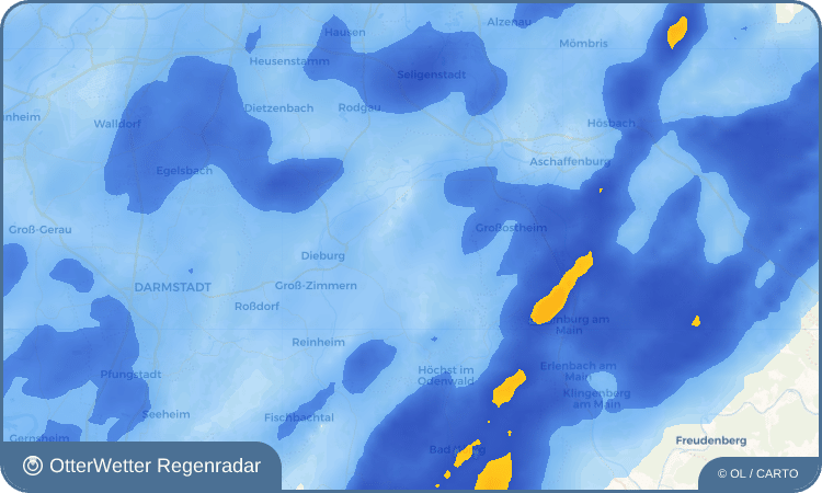 Widget-Vorschau für Kleestadt Wetter-Widget-Vorschau mit Vorhersagedaten für Kleestadt
