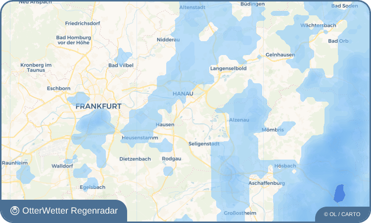 OtterWetter Regenradar-Widget Klein-Auheim