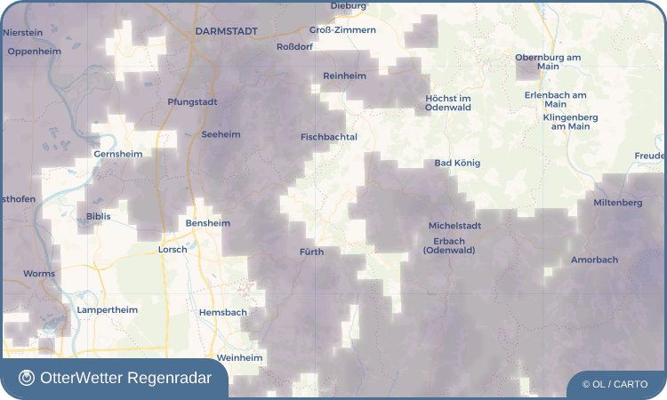 OtterWetter Regenradar-Widget Klein-Gumpen