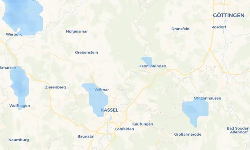 Regenradar Vorschaubild - Aktuelle Niederschläge in Knickhagen und Umgebung