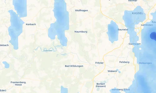 Regenradar Vorschaubild - Aktuelle Niederschläge in Königshagen und Umgebung