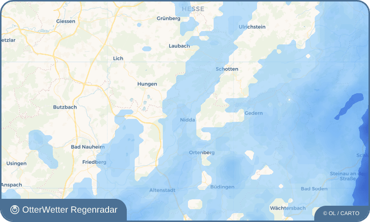 Widget-Vorschau für Kohden Wetter-Widget-Vorschau mit Vorhersagedaten für Kohden