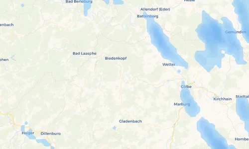 Regenradar Vorschaubild - Aktuelle Niederschläge in Kombach und Umgebung