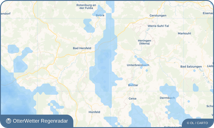 OtterWetter Regenradar-Widget Konrode