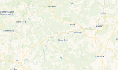 Regenradar Vorschaubild - Aktuelle Niederschläge in Lahnbahnhof und Umgebung