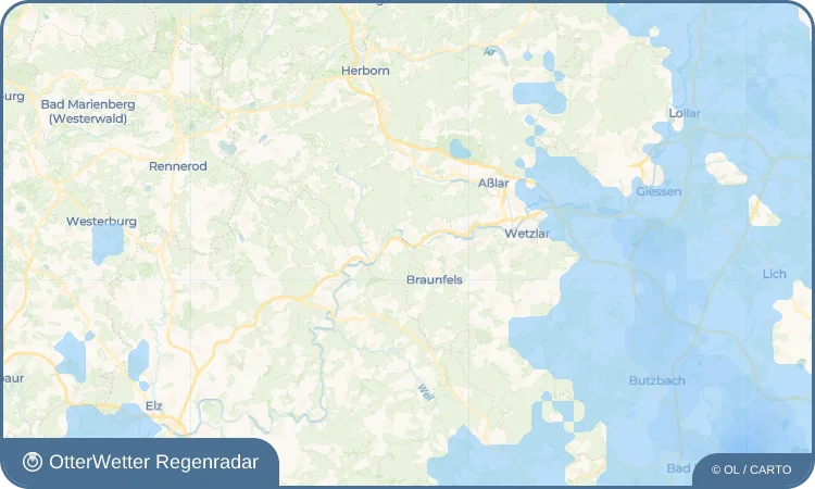 Wetter-Widget-Vorschau mit Vorhersagedaten für Lahnbahnhof