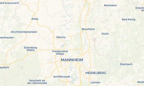 Regenradar Vorschaubild - Aktuelle Niederschläge in Lampertheim und Umgebung