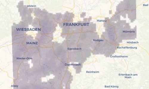 Regenradar Vorschaubild - Aktuelle Niederschläge in Langen (Hessen) und Umgebung