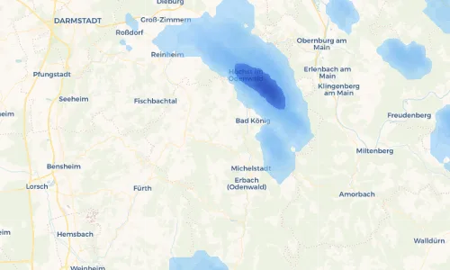 Regenradar Vorschaubild - Aktuelle Niederschläge in Langenbrombach und Umgebung