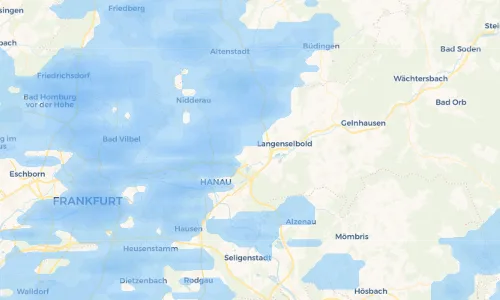 Regenradar Vorschaubild - Aktuelle Niederschläge in Langendiebach und Umgebung