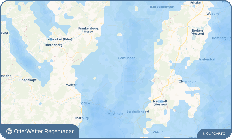 Wetter-Widget-Vorschau mit Vorhersagedaten für Langendorf